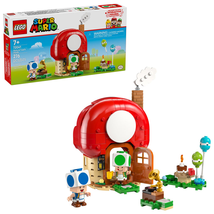 LEGO Super Mario Party at Toad’s House Building Toy - Pretend Play Set for Boys & Girls, Ages 7+ - Kids Building Blocks with Digital Action & 2 Toad Toy Figures - Gift Idea for Birthdays - 72041 🍁 All In One Marketplace Canada
