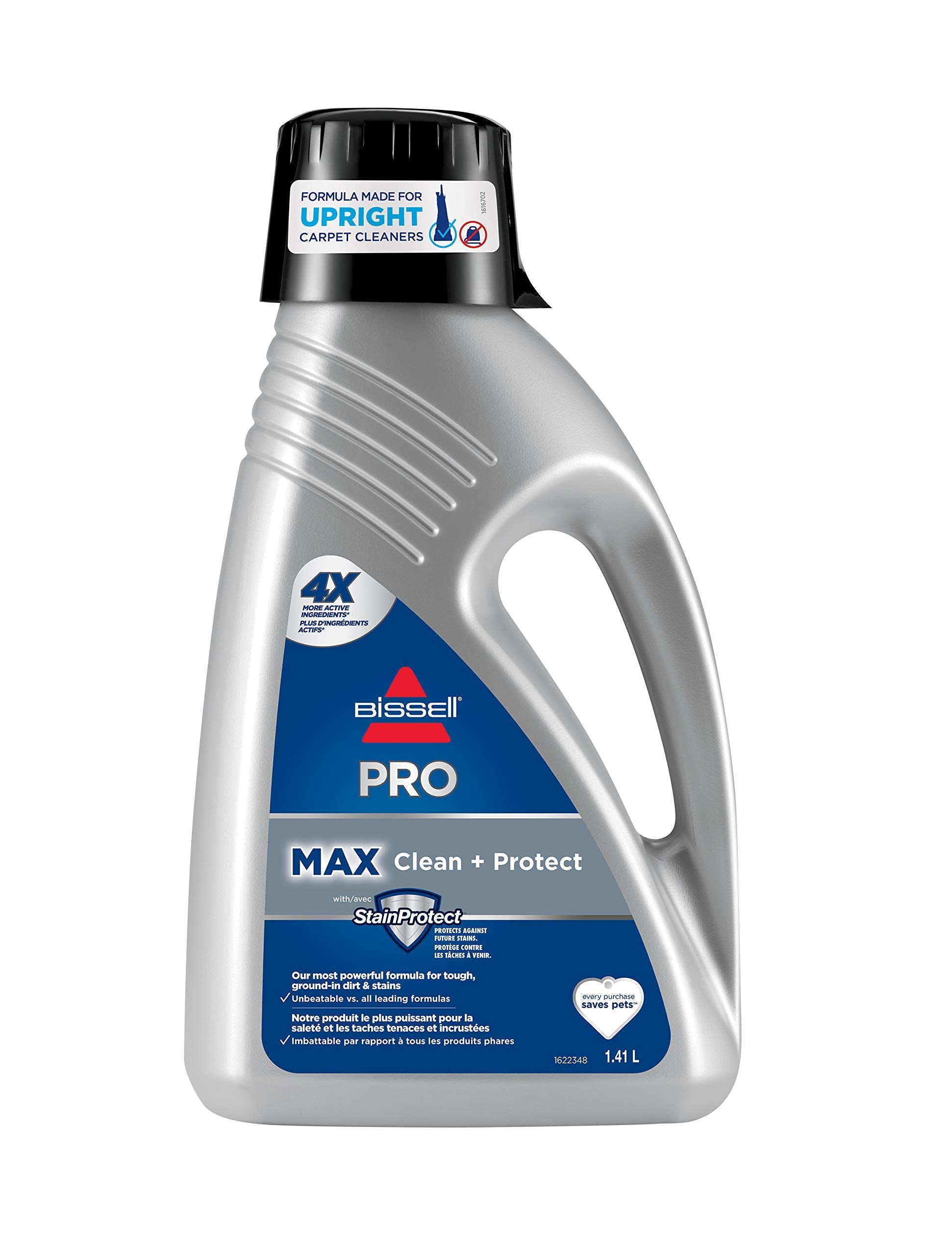 BISSELL - Household Carpet Shampoo - MAX Clean + Protect - For Upright Deep Cleaners - with StainProtect - For ground-in dirt, stains - 1.41 liters 🍁 All In One Marketplace Canada