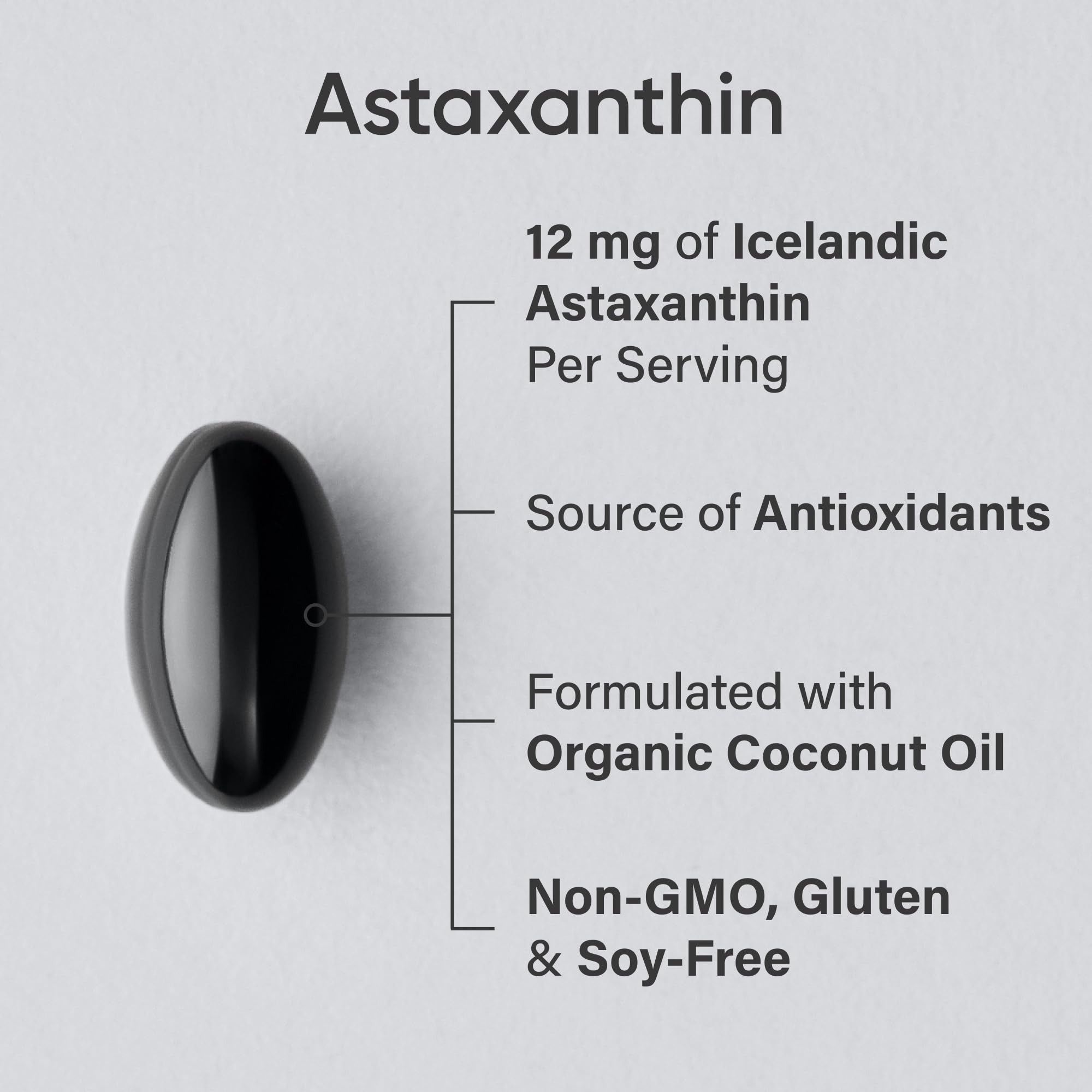 Sports Research® Triple Strength Astaxanthin Supplement from Algae w/Organic Coconut Oil - Natural Support for Skin & Eye Health - Non-GMO & Gluten Free - 12mg, 60 Softgels - 2 Month Supply 🍁 All In One Marketplace Canada