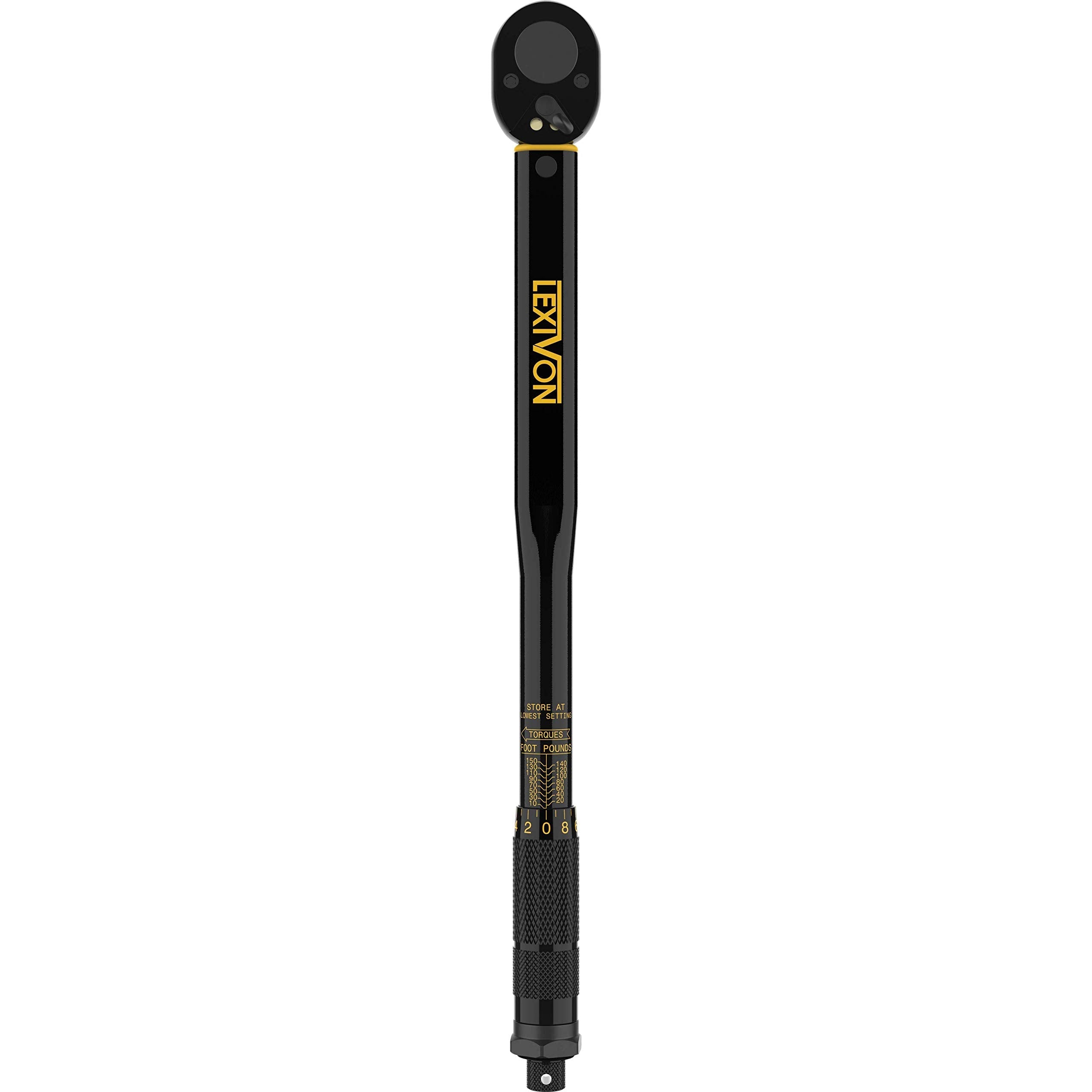 LEXIVON Torque Wrench 1/2-Inch Drive Click 10~150 Ft-Lb/13.6~203.5 Nm (LX-183) 🍁 All In One Marketplace Canada