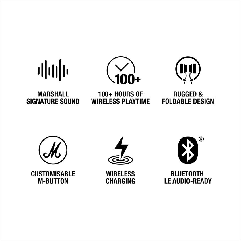 Marshall Major V Wireless On-Ear Headphones with 100+ Hours of Playtime - Brown 🍁 All In One Marketplace Canada