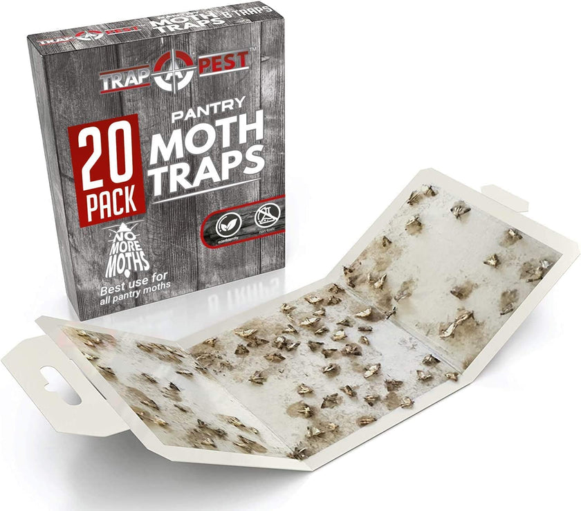 20 Pack Pantry Moth Traps - Safe and Effective for Food and Cupboard - Glue Traps with Pheromones for Pantry Moths - Trap a Pest 🍁 All In One Marketplace Canada