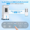 Portable Air Conditioner, 9.5L Portable AC Unit, 24H Fast Cooling, 3 Speeds Cooling Fan, Quiet Air Conditioner Portable w/7H Timer & Remote, Evaporative Air Cooler for Bedroom Home Office 🍁 All In One Marketplace Canada
