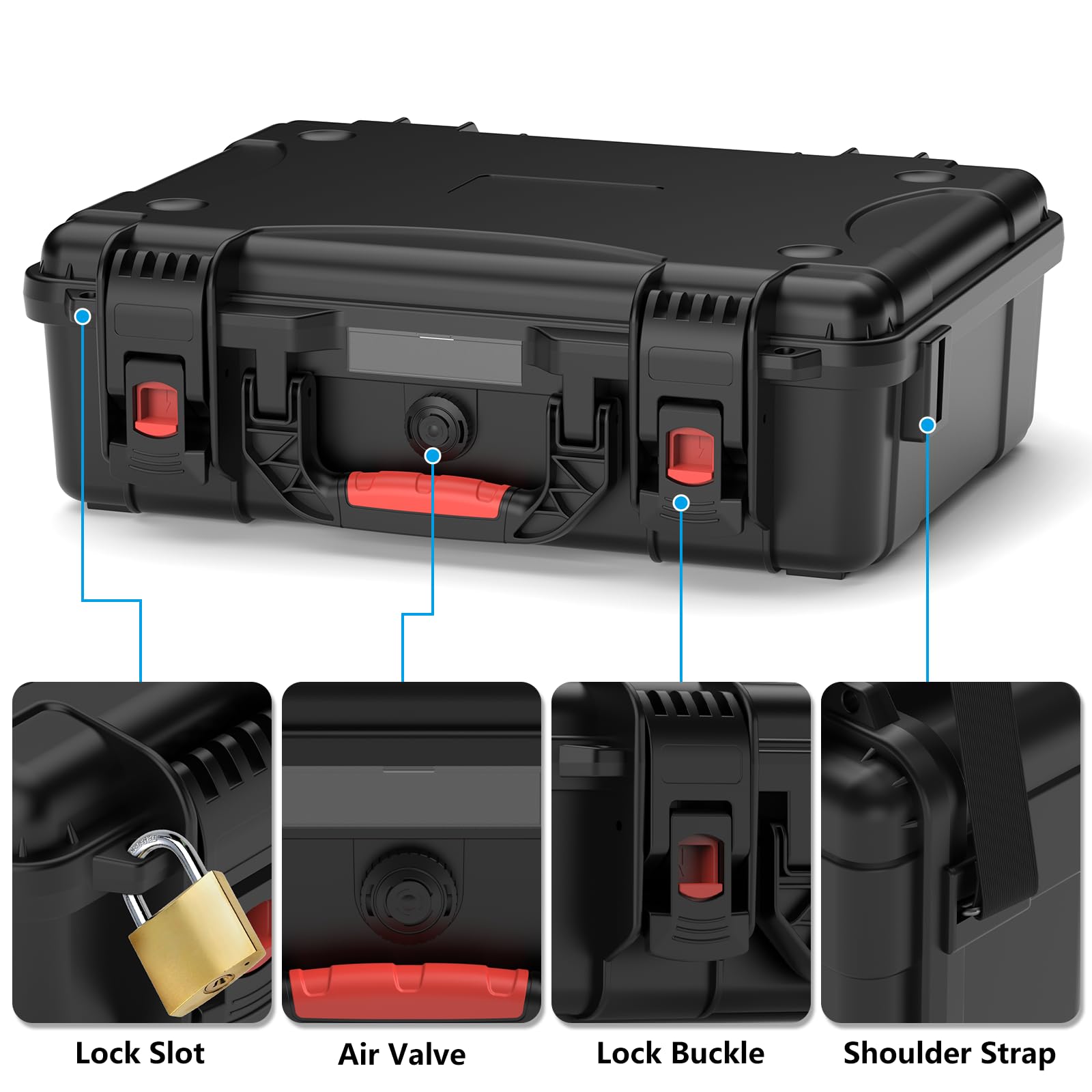 MEKEET Starlink Mini Case, IP67 Waterproof Hard case Fits Star Link Mini Dish, Portable Shoulder Dual Carry Options with Precision Cut Foam for Starlink Accessories,Ideal for Travel and Camping 🍁 All In One Marketplace Canada