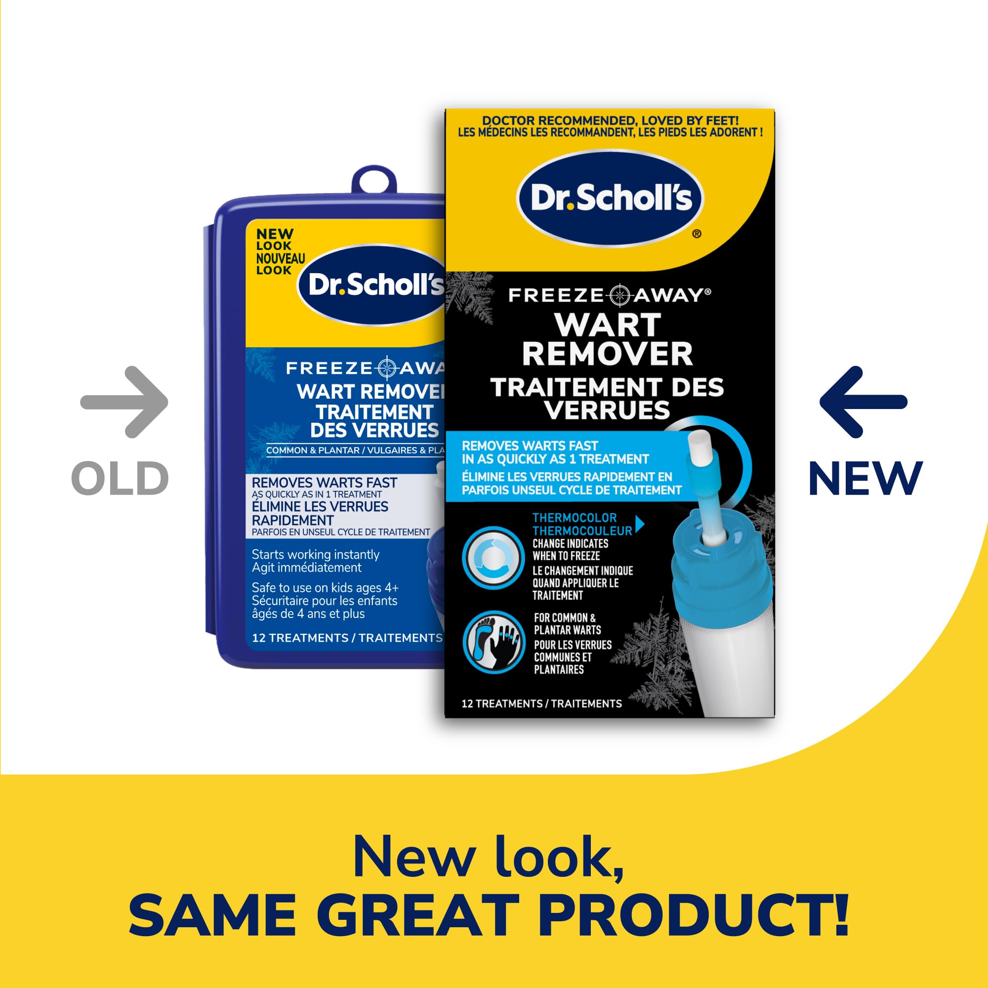 Dr. Scholl’s FreezeAway Wart Remover, 12 Applications // Doctor-Proven Therapy, for Common and Plantar Warts 🍁 All In One Marketplace Canada