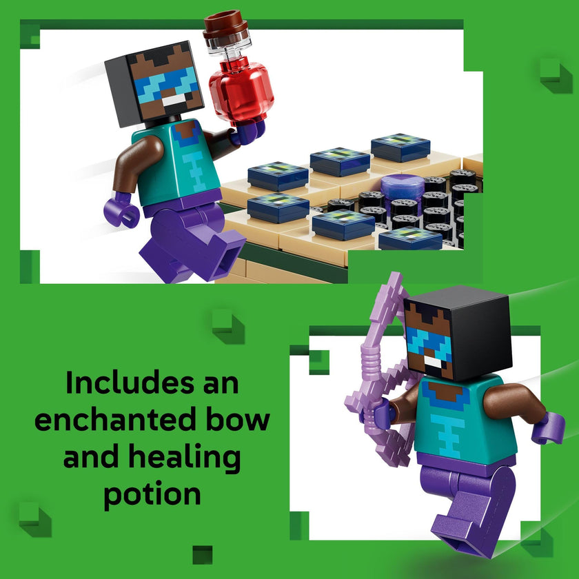 LEGO Minecraft Nether & End Portal Journey Building Toy for Boys & Girls - Video Game Playset & Toy Figures for Kids, Ages 7+ - W/Cool Hero Minifigure - Gift Idea for Birthdays - 21584 🍁 All In One Marketplace Canada