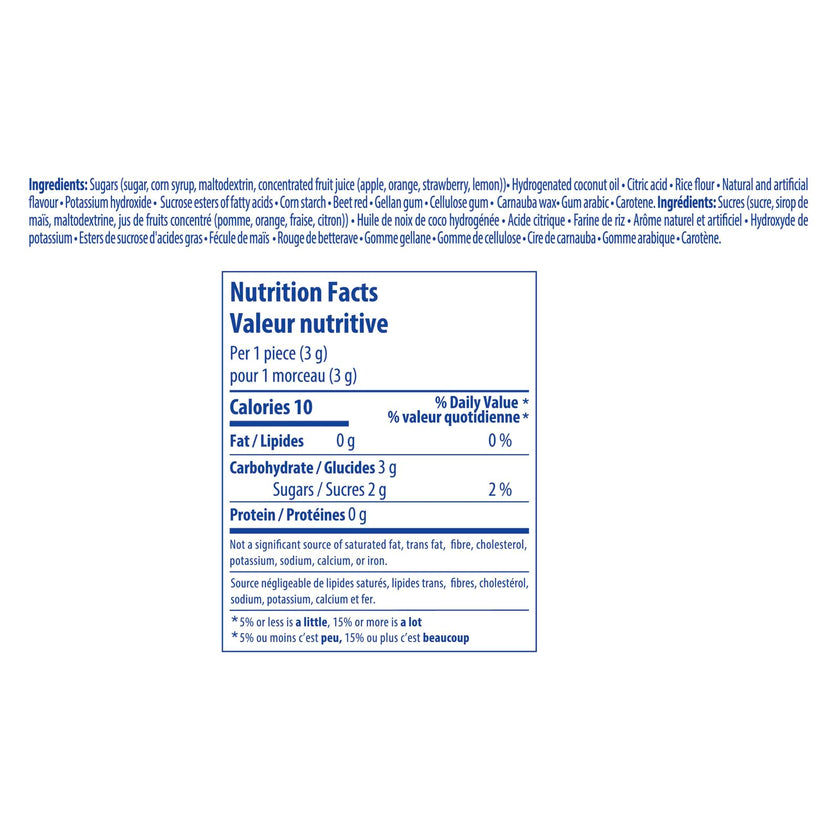 Mentos Chewy Mints, Fruit - Pack of 20 Rolls (280 Pieces), 37g per roll 🍁 All In One Marketplace Canada