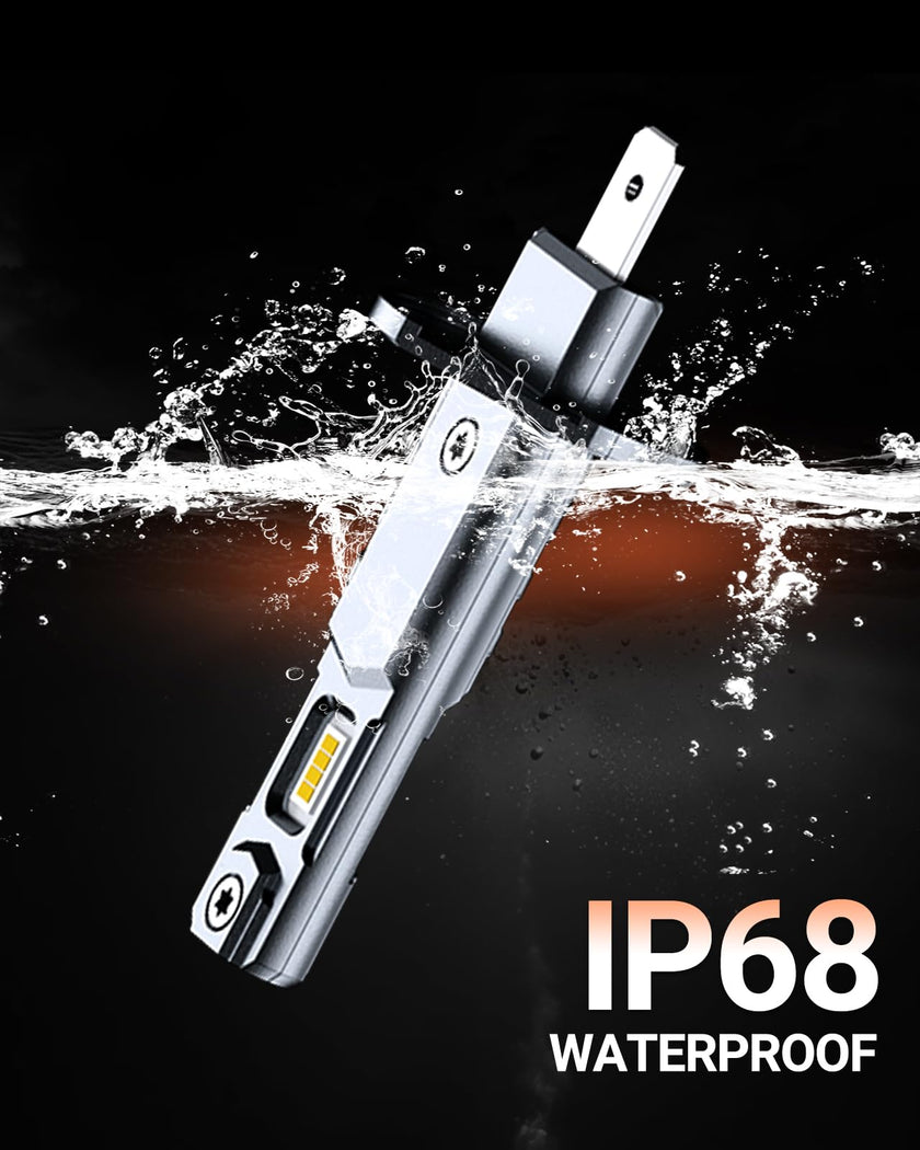 SEALIGHT 2026 Upgraded H1 LED Headlight Bulbs, 1:1 Design 60,000LM 1000% Brighter H1 Headlight Bulb, 6500K Cool White, Plug and Play Halogen Replacement, Non-polarity, Pack of 2 🍁 All In One Marketplace Canada