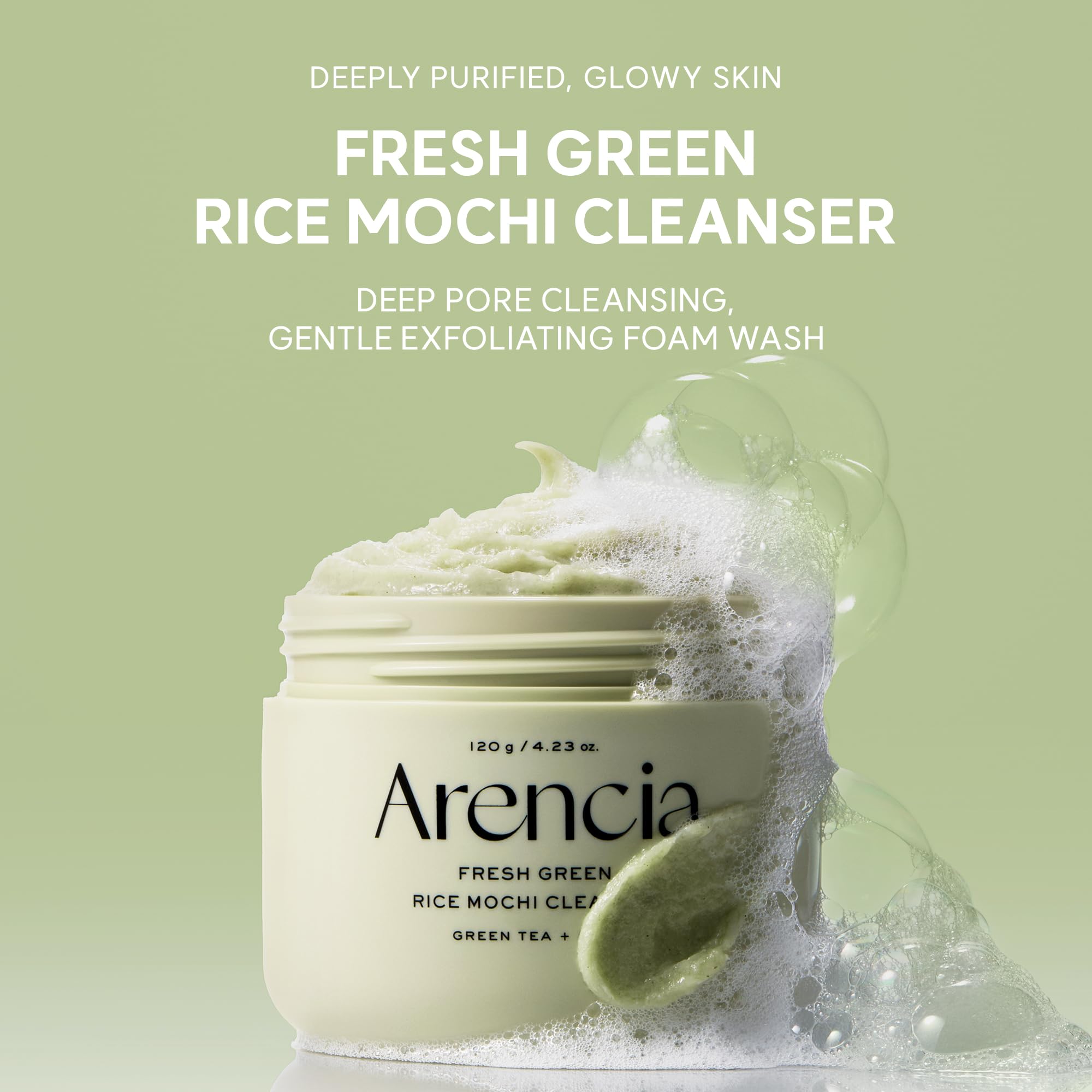 Arencia Green Rice Mochi Face Cleanser 120g 🍁 All In One Marketplace Canada