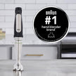 Braun MultiQuick 7 3-in-1 Immersion Blender with Food Processor – Powerful Handheld Electric Stick Blender - Emulsifier for Chopping, Beating & Whisking - Ideal for Soup, Puree, Smoothies & More 🍁 All In One Marketplace Canada