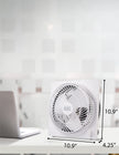 Black & Decker 9 in. Frameless Tabletop Box Fan, White 🍁 All In One Marketplace Canada