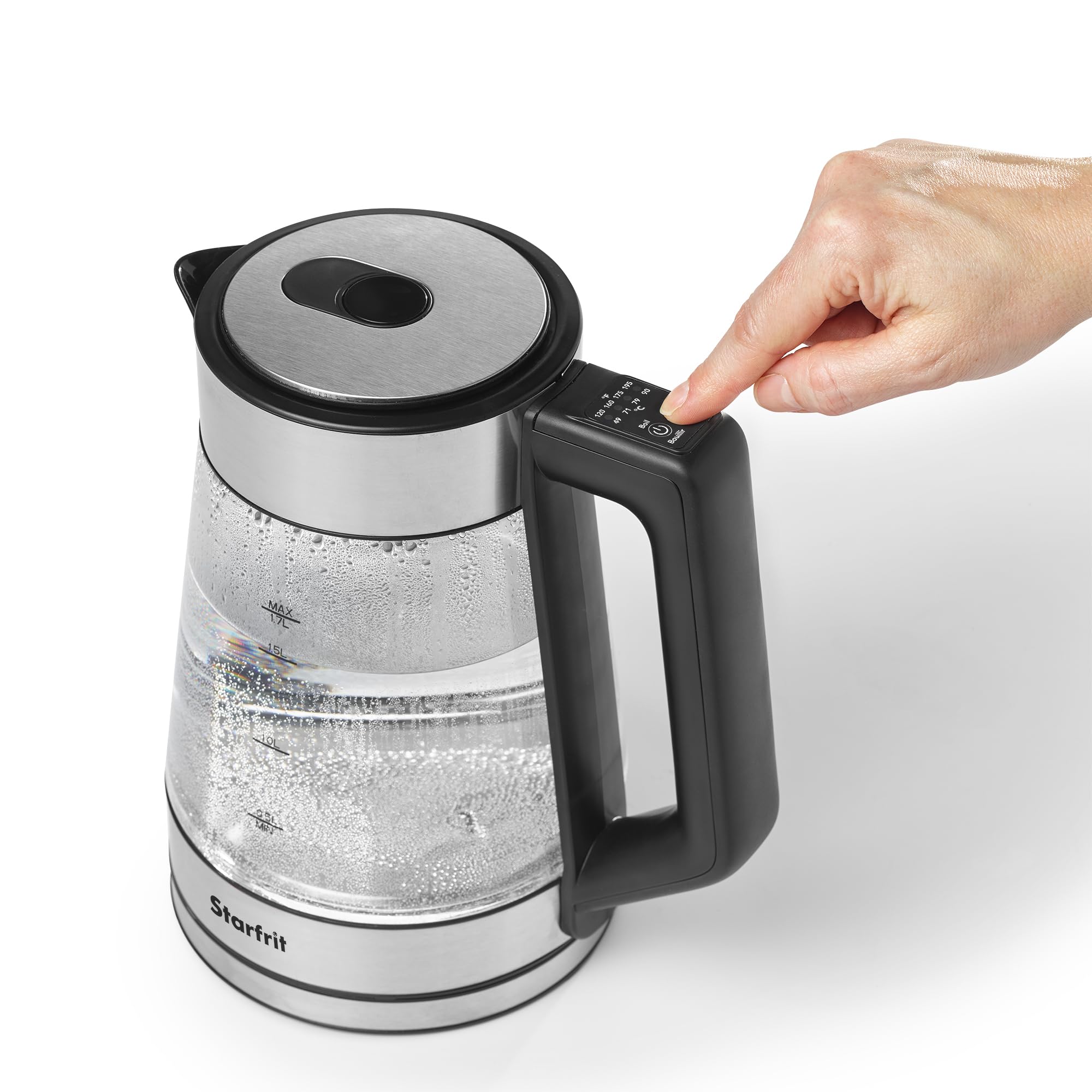 Starfrit Electric Glass Kettle, 1.7L, 5 Temperature Settings 🍁 All In One Marketplace Canada