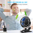 BESKAR USB Powered Clip on Fan, Portable Small Fan with Cord, 3 Speeds Strong Airflow, Personal Fan with Sturdy Clamp, Quiet Desk Fan & Clip Fan 🍁 All In One Marketplace Canada