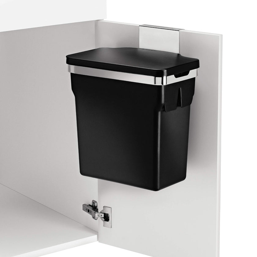 simplehuman 10 Liter / 2.6 Gallon In-Cabinet Trash Can, Heavy-Duty Steel Frame, Black 🍁 All In One Marketplace Canada