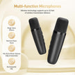 Mini Karaoke Machine, Portable Bluetooth Karaoke Speaker with 2 Wireless Microphones and Party Lights for Kids and Adults, Birthday Gifts for Girls Boys Family Home Party 🍁 All In One Marketplace Canada