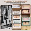 SNSLXH 5 Pack White Stackable Closet Organizer Box, Multifunctional & Foldable Storage Basket for Bathroom, Kitchen, Laundry Room, Wardrobe, Space-Saving Clothes Storage Drawer Organizer 🍁 All In One Marketplace Canada