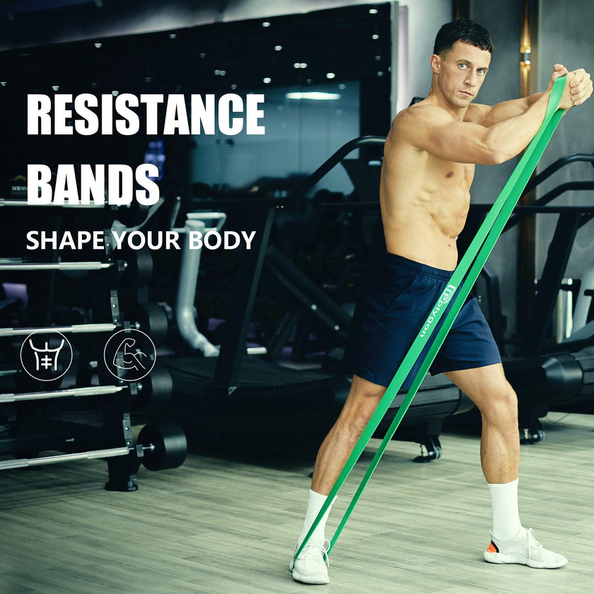 Polygon Pull Up Assist Resistance Exercise Bands, Heavy Duty Assistance Loop Mobility Band, for Body Stretching, Muscle Toning, Powerlifting, Resistance Training, Physical Therapy, Home Workouts(Set) 🍁 All In One Marketplace Canada