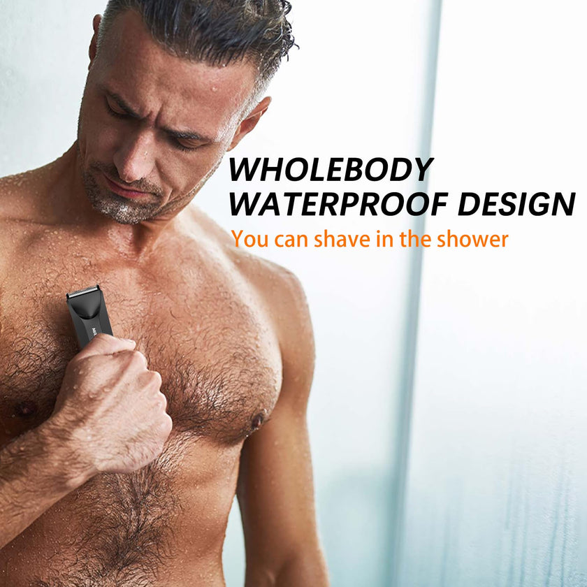 MAXGROOM Manscape Body Hair Trimmer for Men, Waterproof Pubic Hair Trimmer, Electric Razor Men with LED Light, 3mm & 6mm Guide Comb and Travel Pouch 🍁 All In One Marketplace Canada