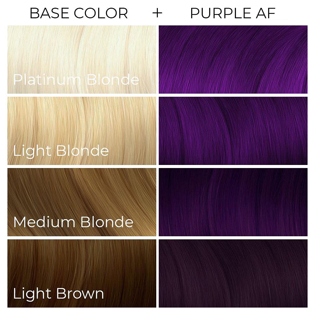 ARCTIC FOX CRUELTY FREE 100% VEGAN SEMI PERMANENT HAIR COLOUR DYE (236 ml, PURPLE AF) 🍁 All In One Marketplace Canada