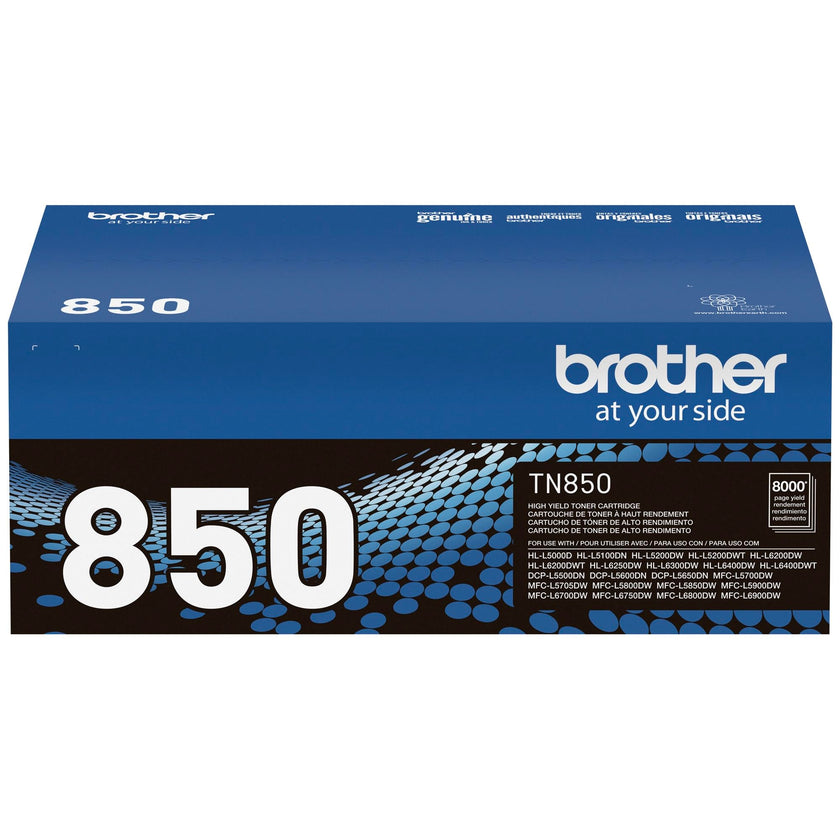 Brother Original TN850 High-Yield Black Toner Cartridge, Higher Yield for Value, Original Toner Replacement cartridges, Toner for Brother Laser Printers HL-L5000D, MFC-L5700DW, MFC-L5800DW, and More 🍁 All In One Marketplace Canada
