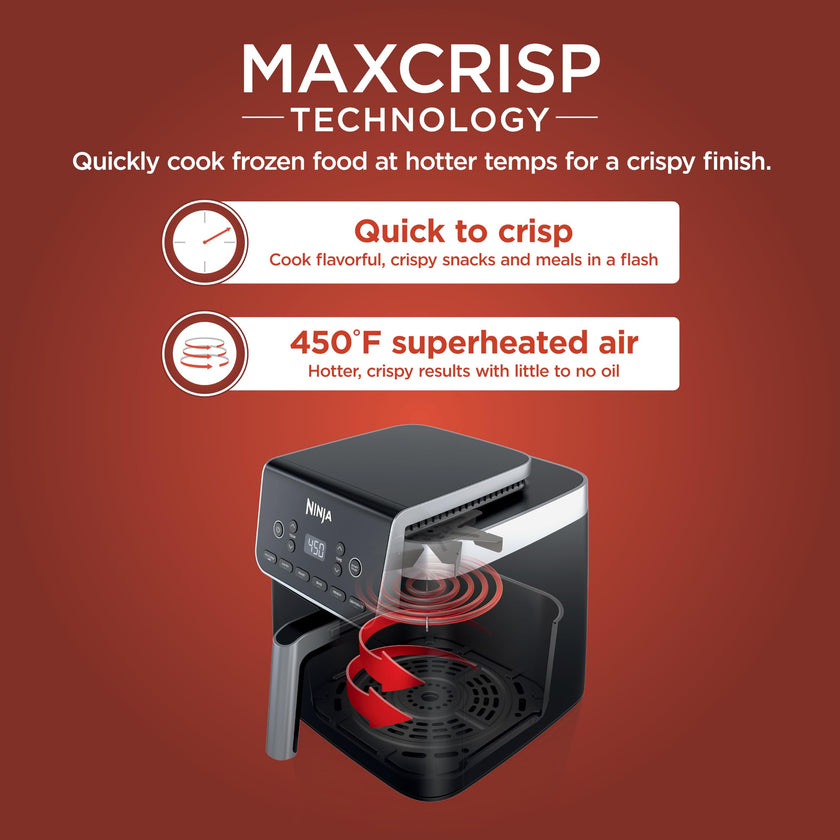 Ninja Air Fryer Pro XL 6-in-1 with 6.5 QT Capacity, Max Crisp, Air Fry, Air Roast, Bake, Reheat, Dehydrate, Max Crisp Technology with 450F, Nonstick Basket & Crisper Plate, AF181C (Canadian Version) 🍁 All In One Marketplace Canada