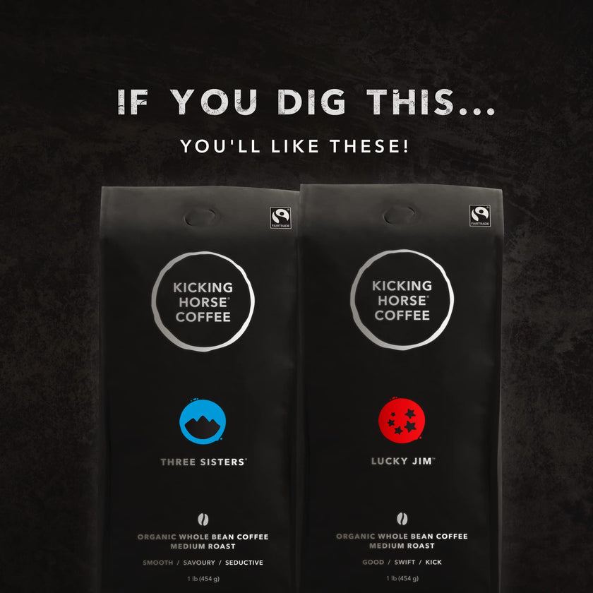 Kicking Horse Coffee, Smart Ass, Medium Roast, Whole Bean, 1 lb - Certified Organic, Fairtrade, Kosher Coffee 🍁 All In One Marketplace Canada