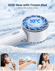Lamicall Frozen Pad Handheld Fan, Cooling Plate Portable Fan - Refrigerating Freezer Pad, 5s Instant Cooling to 10°C Ice Cool, Mini Air Conditioner with 3 Speeds, Desk Table with Lanyard, Mom Gift 🍁 All In One Marketplace Canada