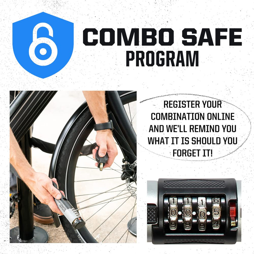 Kryptonite Combo Bike U-Lock Standard, Anti-Theft Security Bicycle Lock, 12mm Steel Shackle, 4-Digit Resettable Combination U Lock for Scooter Road Mountain Bikes 🍁 All In One Marketplace Canada