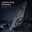 JETech Magnetic Case for iPhone 14 6.1-Inch Compatible with MagSafe, Translucent Matte Back Slim Shockproof Phone Cover (Black) 🍁 All In One Marketplace Canada