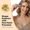 VG VOGCREST Eyebrow Facial Trimmer: 2 in1 Rechargeable Facial Hair Removal and Eyebrow Shaver - Face Lips Body Painless Facial Razor with Built-in LED Light (Rose Gold) 🍁 All In One Marketplace Canada