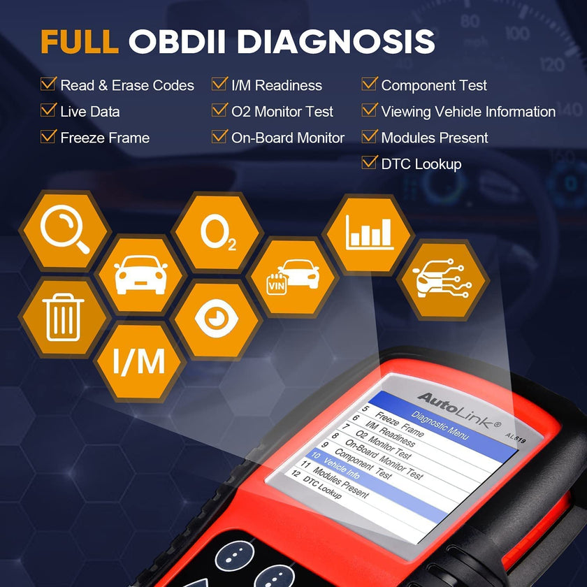 Autel AutoLink AL619 OBD2 Scanner, 2026 Newer ABS SRS Diagnostic Code Reader with10 OBDII Test Modes, Turn Off Check Engine Light, DTC Lookup, Live Data, Updated of MS319/ AL519/ ML519/ ML619 🍁 All In One Marketplace Canada