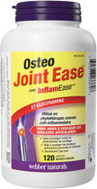 Webber Naturals Osteo Joint Ease with InflamEase and Glucosamine, Helps Ease Joint Pain Associated with Osteoarthritis, 120 Caplets 🍁 All In One Marketplace Canada