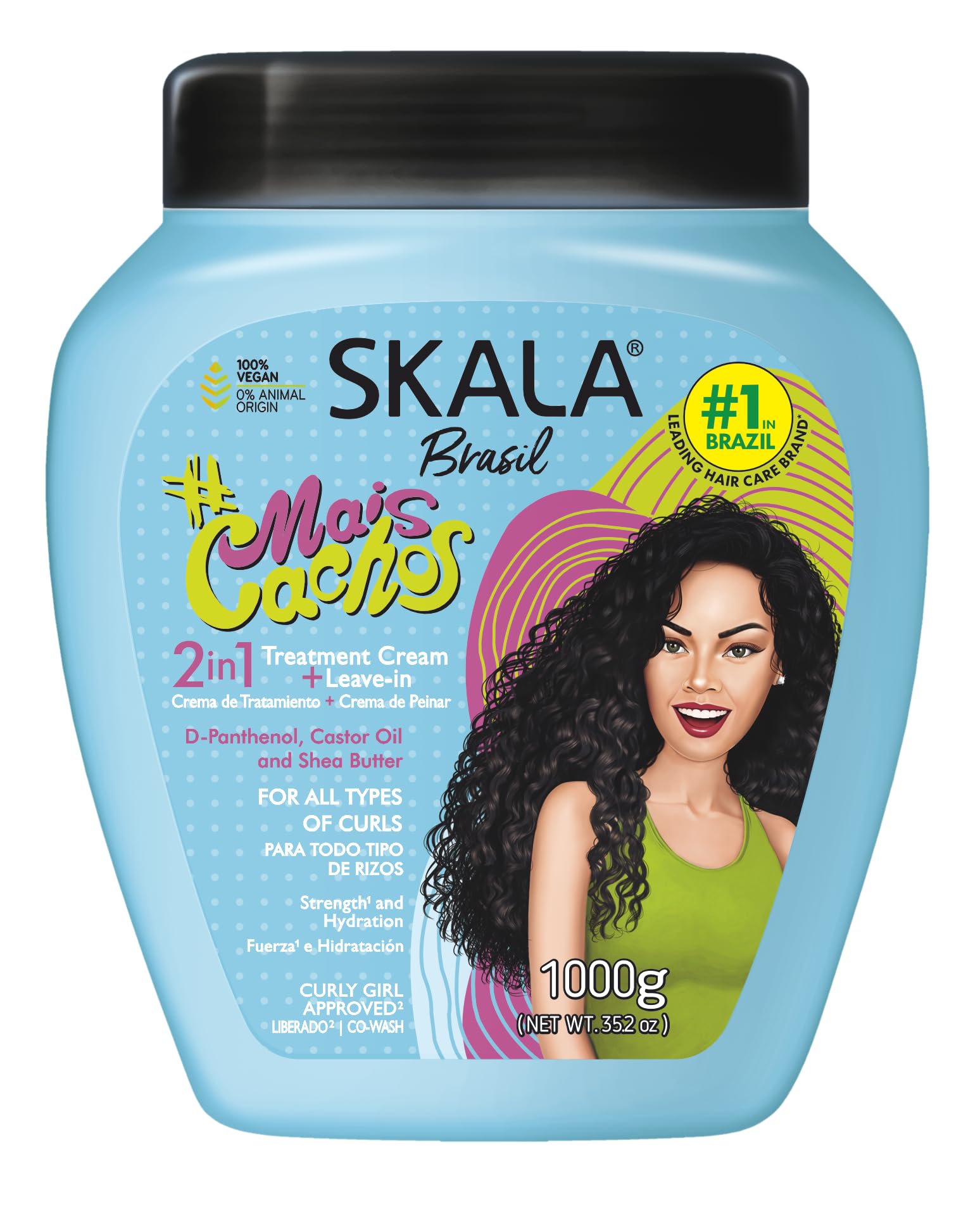 SKALA BRASIL #MAIS CACHOS 2 IN 1 TREATMENT CREAM + LEAVE-IN 🍁 All In One Marketplace Canada