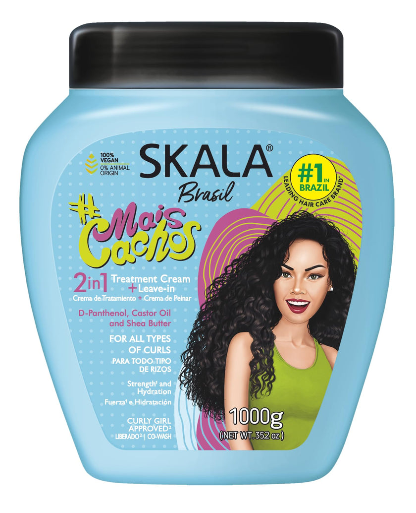 SKALA BRASIL #MAIS CACHOS 2 IN 1 TREATMENT CREAM + LEAVE-IN 🍁 All In One Marketplace Canada