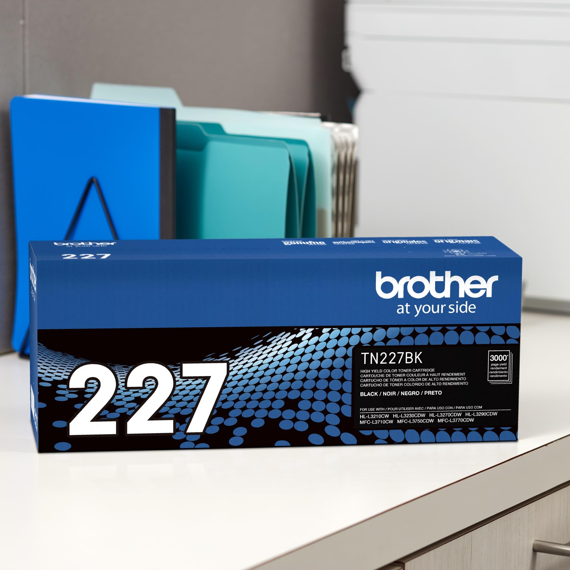 Brother Original TN227BK High-Yield Black Toner Cartridge, Higher Yield for Value, for Laser Printers HL-L3210CW, MFC-L3710CW, MFC-L3750CDW, and More 🍁 All In One Marketplace Canada