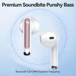 Wireless Earbuds, Bluetooth 5.4 in-Ear Headphones Wireless Bluetooth with ENC 4 Mics, Bluetooth Earbuds 50 Hour Noise-Cancelling Ear Buds with LED Indicator, IPX7 Waterproof for Sports/Work Rosa Gold 🍁 All In One Marketplace Canada