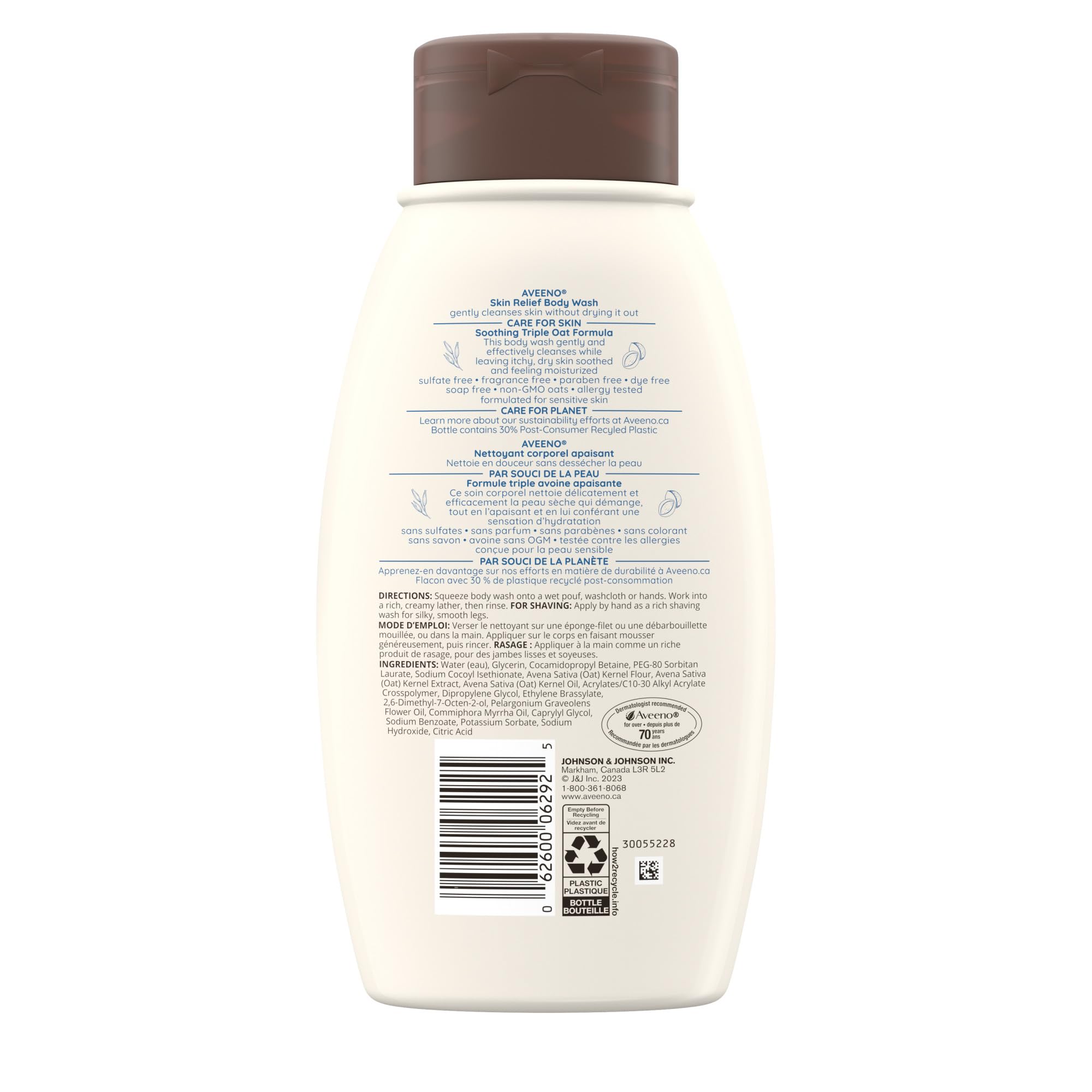 Aveeno Skin Relief Body Wash with Colloidal Oatmeal, pack of 2 🍁 All In One Marketplace Canada