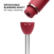 Chefman Immersion Blender, 300W Hand Blender with Stainless Steel Blades, Powerful Electric Ice Crushing 2-speed Control Handheld Food Mixer, Purées, Smoothies, Shakes, Sauces & Soups, Red 🍁 All In One Marketplace Canada
