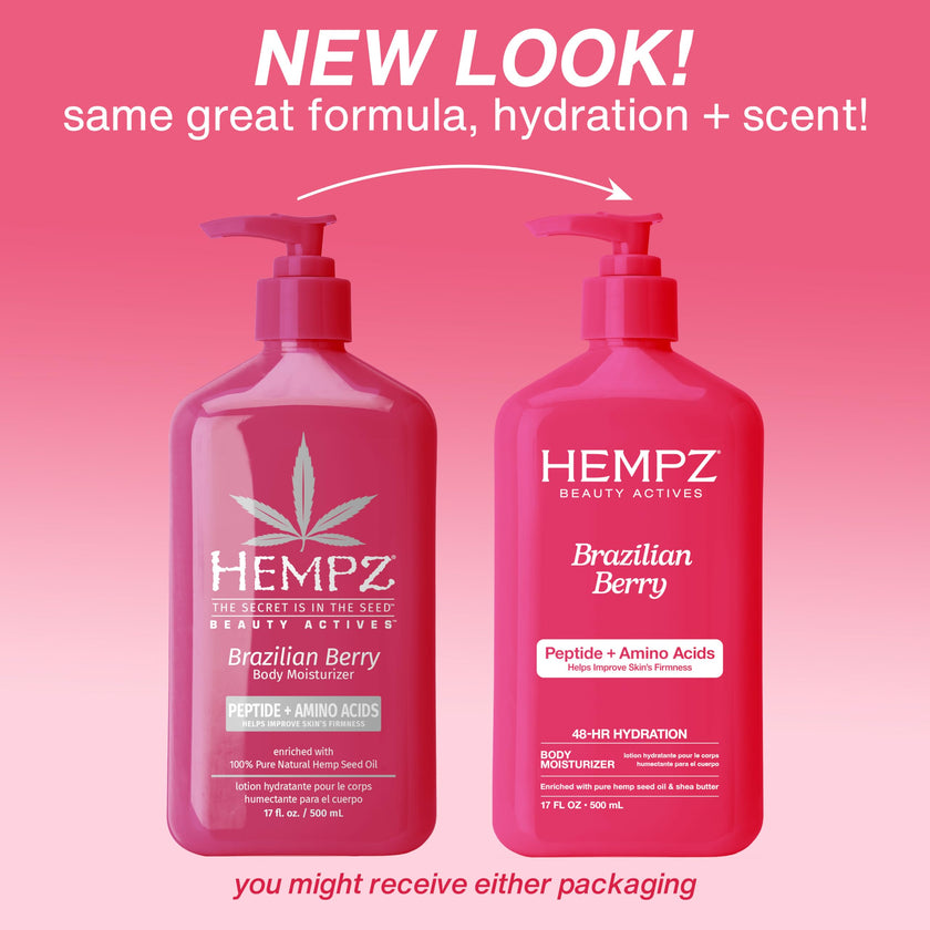 Hempz Brazilian Berry Beauty Actives Lotion, Hydrating Moisturizer for Body, Hands and Feet 17 oz. 🍁 All In One Marketplace Canada
