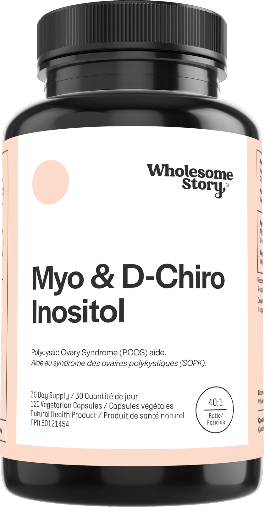 Myo-Inositol & D-Chiro Inositol Powder Capsule | Restore Ovarian Function and Promote Glucose Metabolism in Women with PCOS | 30-Day Supply | 120 Inositol PCOS Supplements for Women Caps 🍁 All In One Marketplace Canada