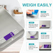 Food Scale, GPlus+ Digital Kitchen Scale, Highly Accurate 5000g/11lb x 0.1oz, Food Scale for Cooking, Baking and Weight Loss, Kitchen Scale with Backlit - Batteries Included 🍁 All In One Marketplace Canada