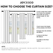 Joydeco Blackout Curtains for Bedroom 2 Panels Set (52