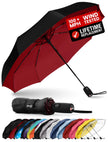 Repel Windproof Travel Umbrella - Compact & Withstands Winds up to 100MPH, Strongest Premium Auto Folding Umbrella for Rain and Sun - Durable, Light & Portable for Women & Men, Fits Backpack & Cars 🍁 All In One Marketplace Canada