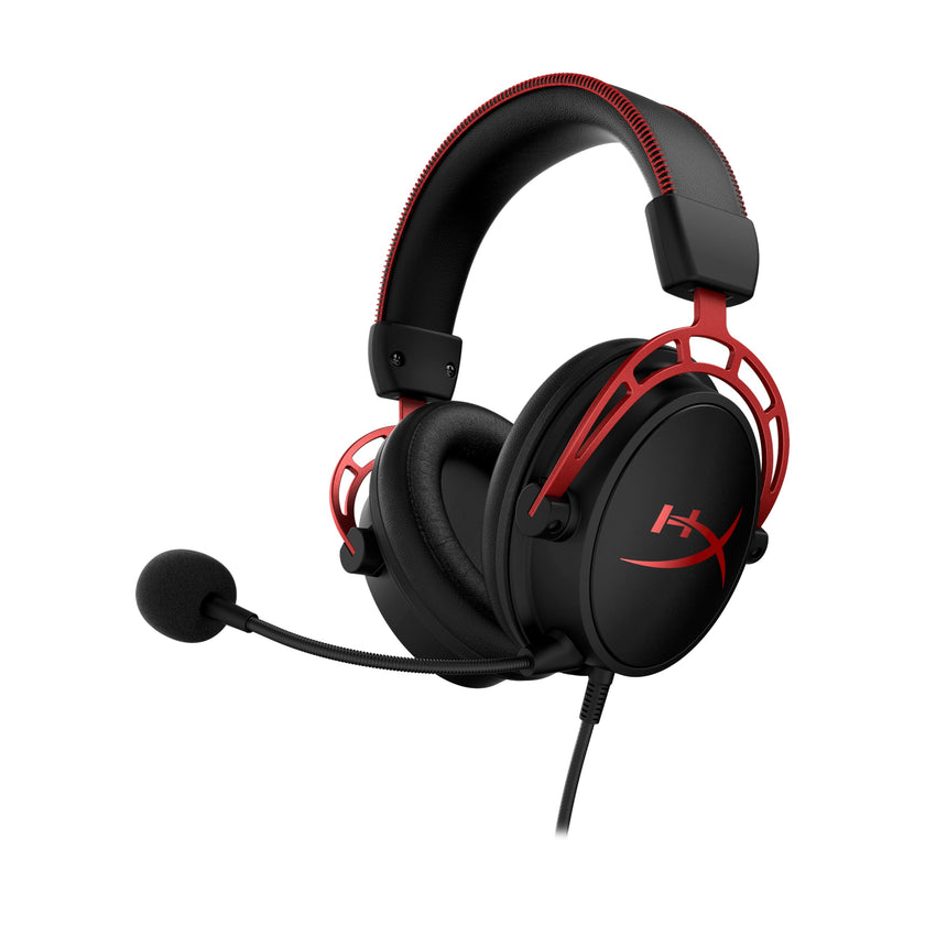 HyperX Cloud Alpha - Gaming Headset, Dual Chamber Drivers, Legendary Comfort, Aluminum Frame, Detachable Microphone, Works on PC, PS4, PS5, Xbox One/ Series X|S, Nintendo Switch and Mobile – Red 🍁 All In One Marketplace Canada