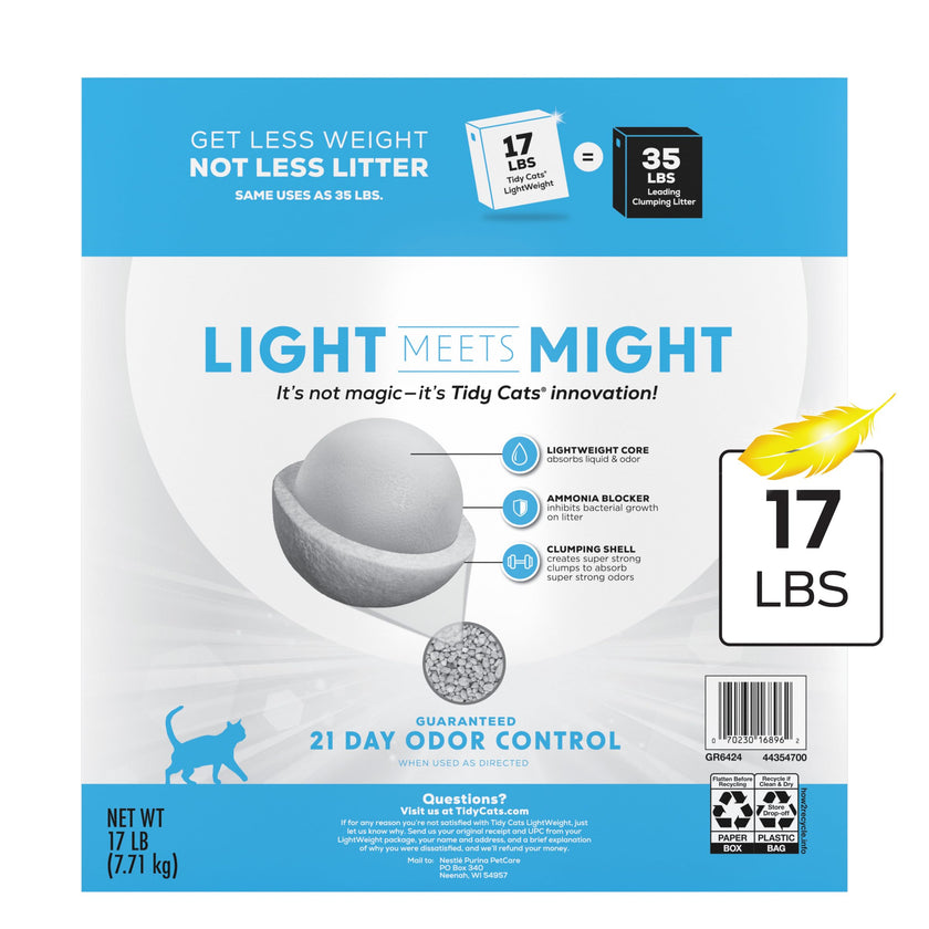 Purina Tidy Cats Lightweight with Glade Clear Springs Multi-Cat, Clumping, Low Dust, Scented Cat Litter - 17 lb. Box 🍁 All In One Marketplace Canada