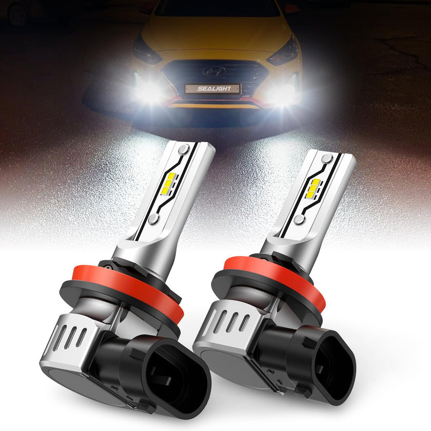 SEALIGHT H11 LED Fog Light Bulbs or DRL, 12000LM H8 H9 H16 Fog Lights LED Bulbs 600% Brightness Upgrade, F5 1:1 Size 100% Successful Installation for Trucks Cars, Pack of 2 🍁 All In One Marketplace Canada