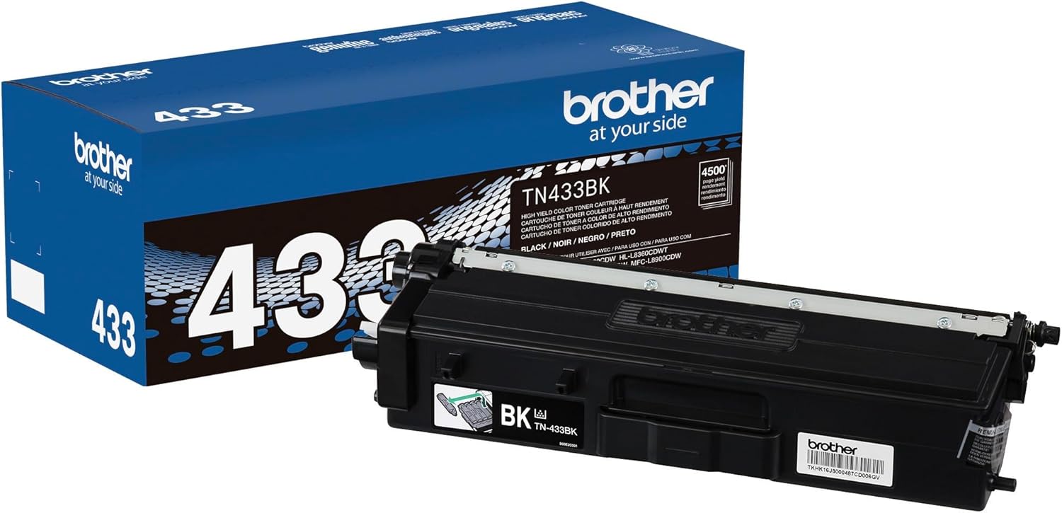 Brother TN433 High Yield Black Toner Cartridge