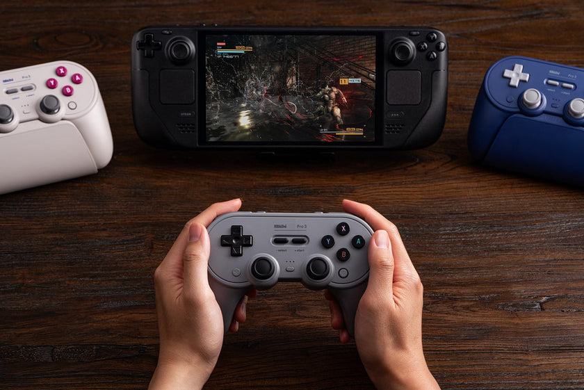 8BitDo Pro 3 Bluetooth Controller for Switch/Switch 2 – TMR Joysticks, Swappable ABXY Buttons, Pro Back Buttons, Charging Dock, Hall Effect Triggers, for Windows, Apple, SteamOS, Android - Gray 🍁 All In One Marketplace Canada
