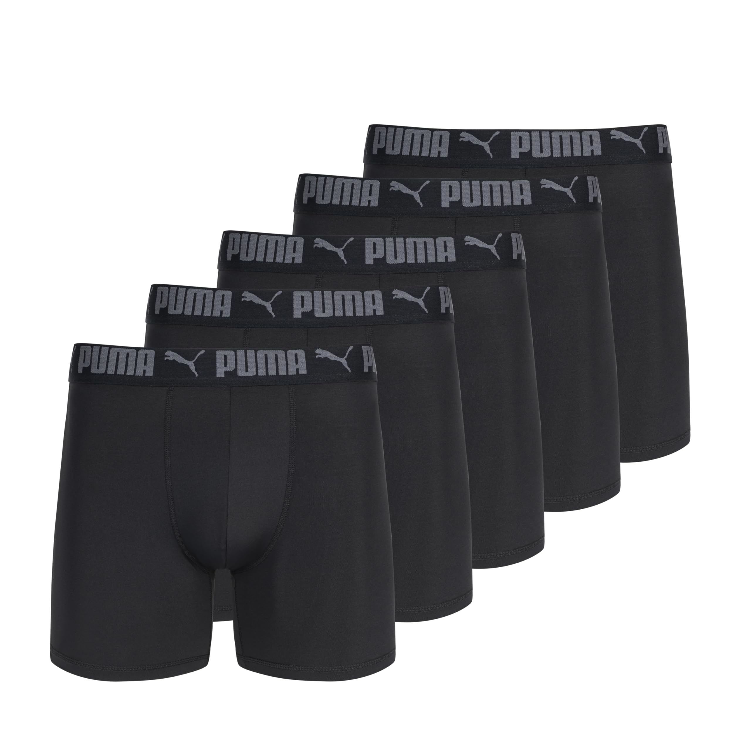 Puma Men's 5 Pack Performance Boxer Briefs, Black, Small 🍁 All In One Marketplace Canada