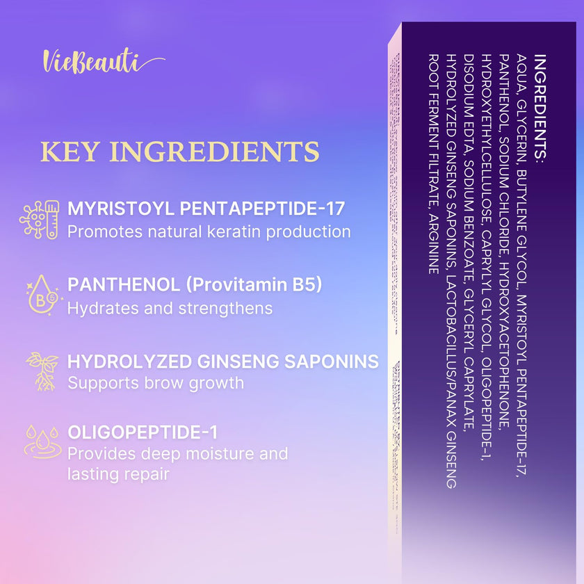 Premium Eyelash Serum and Eyebrow Enhancer by VieBeauti, Lash boost Serum for Fuller and Thicker Lashes & Brows (3ML) 🍁 All In One Marketplace Canada